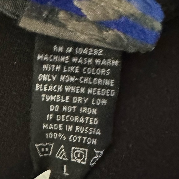 Vtg 2002 WWF Triple H Screw The Rules Wrestling Black T Shirt L Made In Russia - Picture 4 of 11